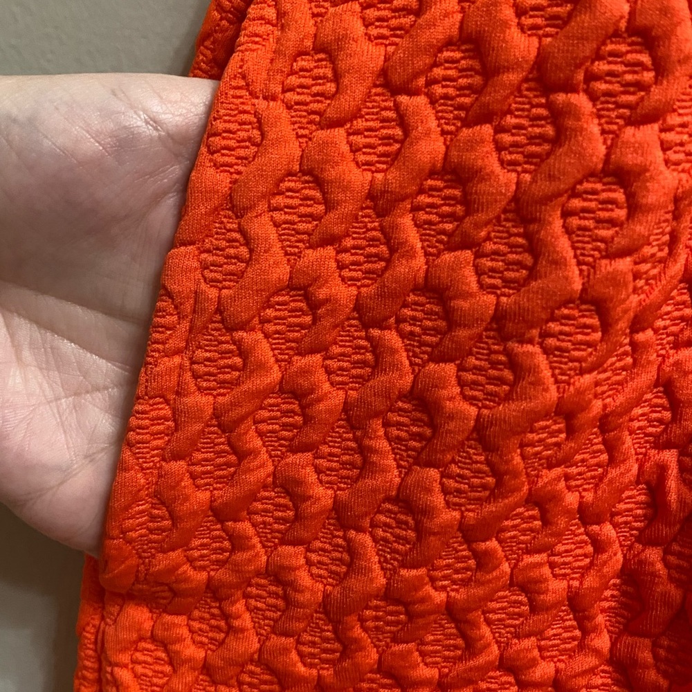 [[Anthropologie]] Maeve Coral Scalloped Dress, Size Medium - Picture 10 of 13